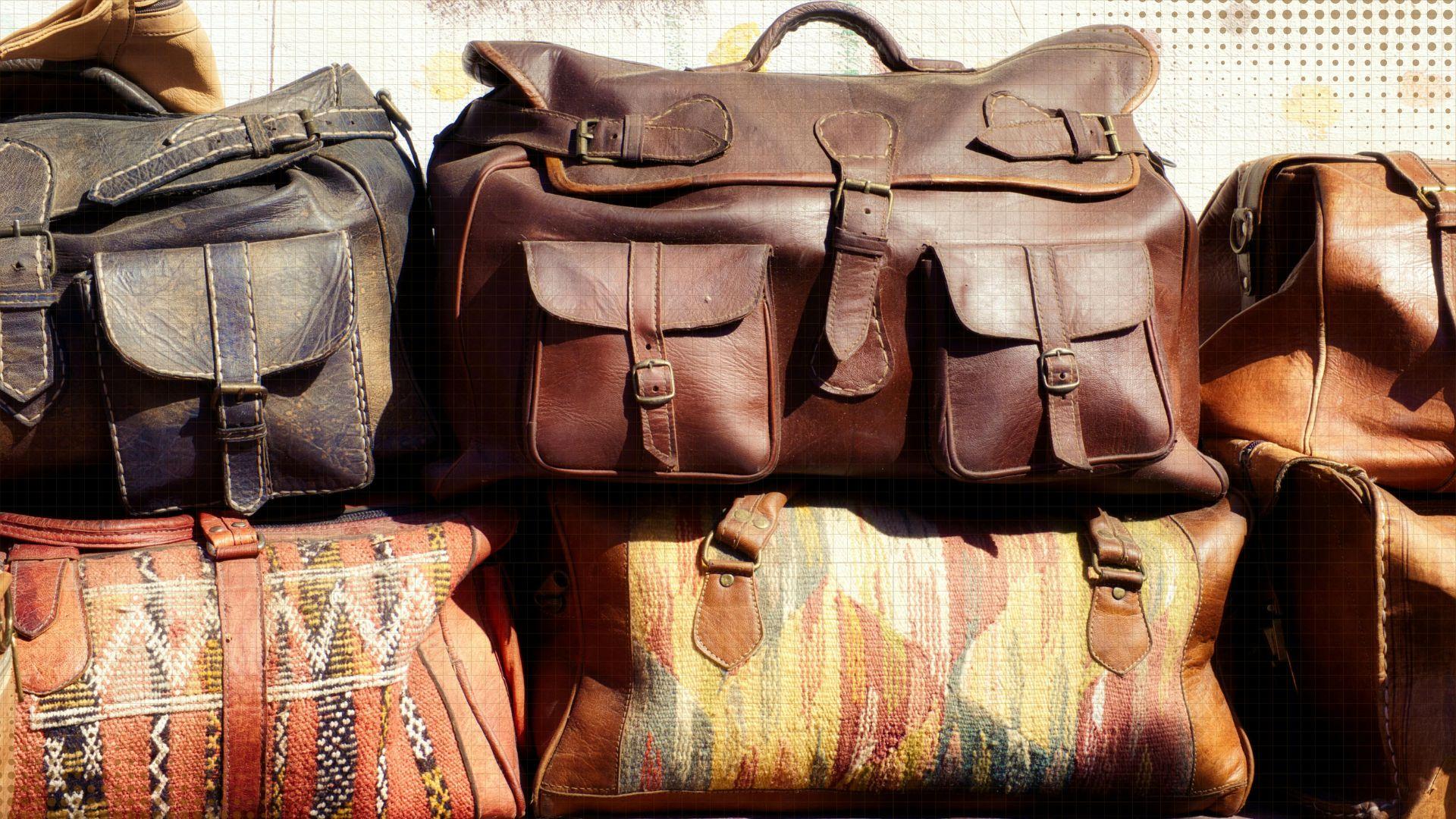 Leather texture background